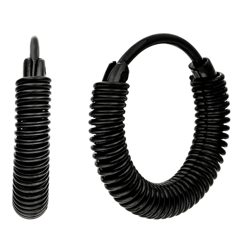 Liebeskind Berlin Ohrstecker Edelstahl Twist schwarz
