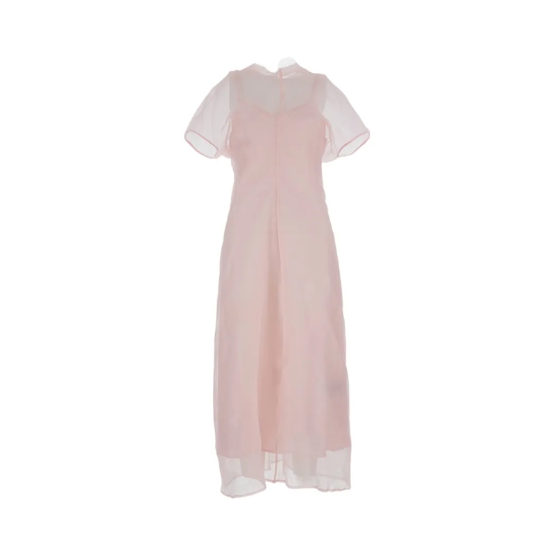 Federica Tosi Robe midi Organza Silk Midi Dress Pink