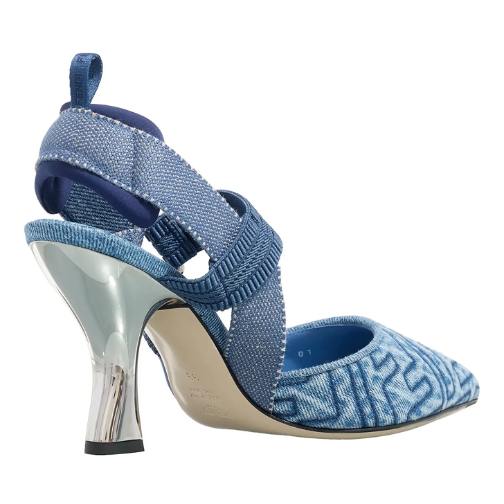 Fendi Women Slingback Blue Pump