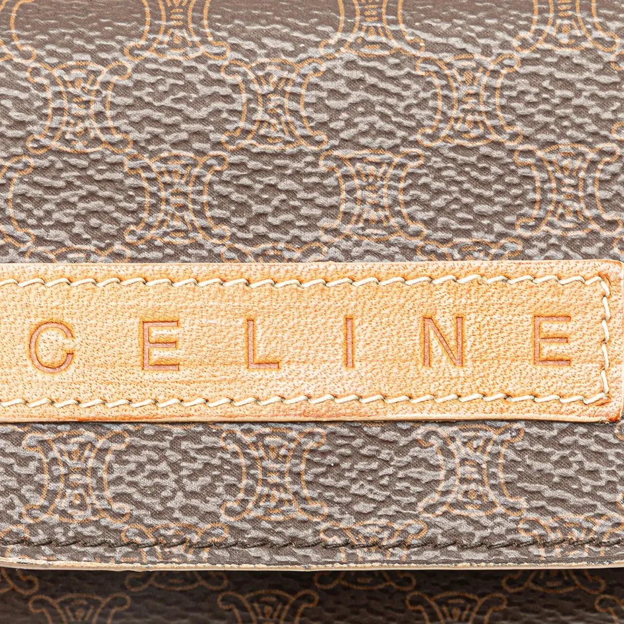 Thumbnail - Celine Portemonnaie - Macadam Coated Canvas Coin Pouch - Gr. unisize - in Braun - für Damen
