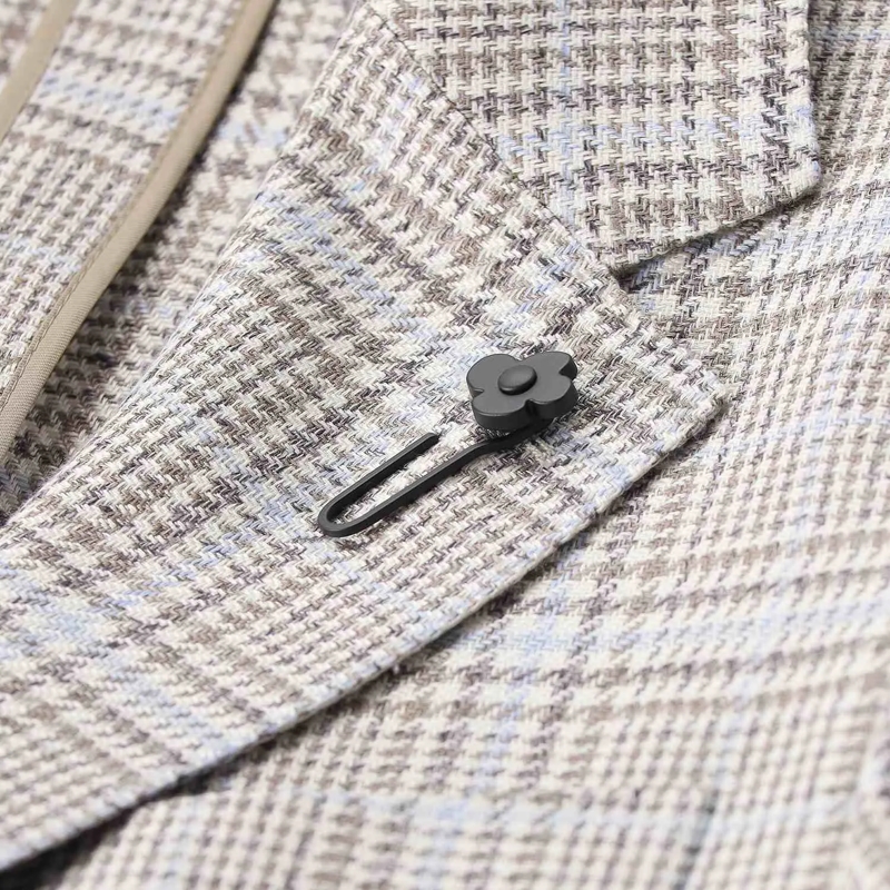 Lardini Anzugjacke Kariertes Sakko braun(Image 4)