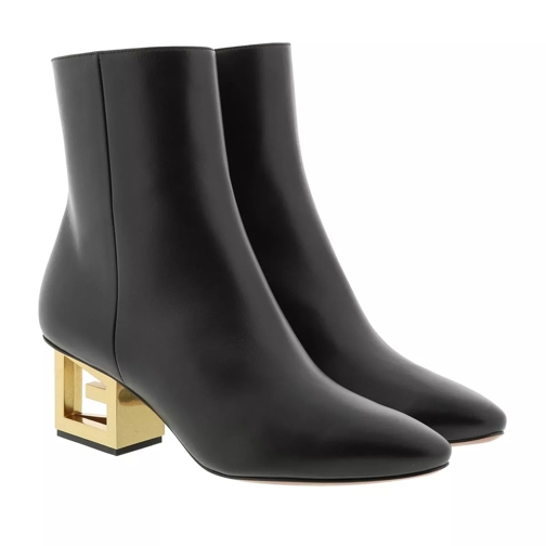 Givenchy G Heel Ankle Boots Leather Black Stiefelette