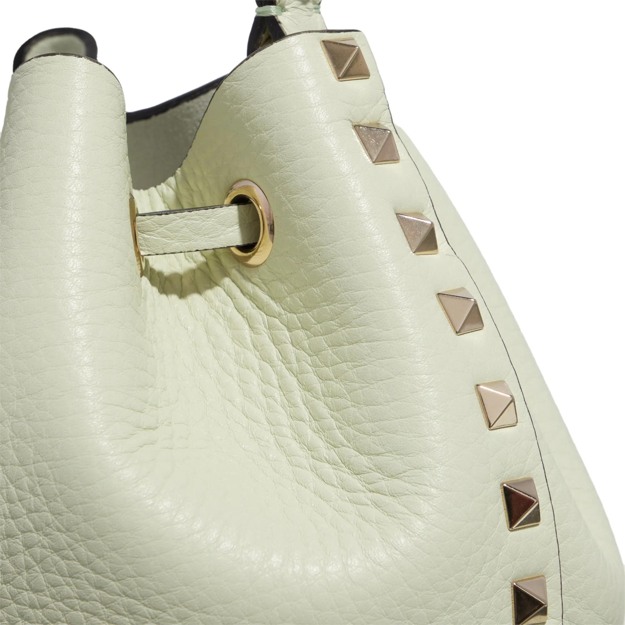 Valentino Garavani Bucket bags Drawstring Bag Rockstud in groen