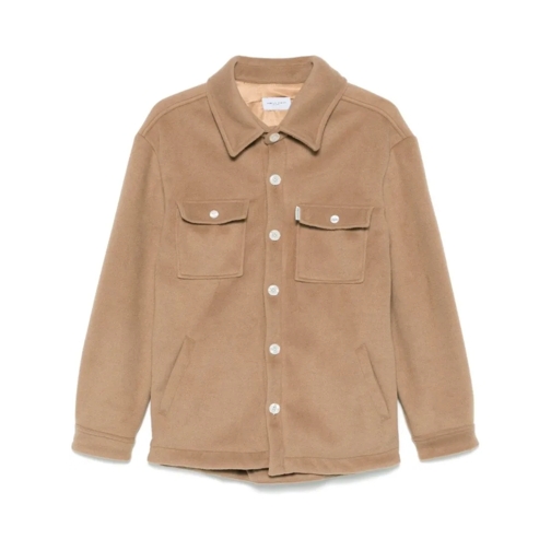 Family First Übergangsjacke Brushed Effect Shirt Jacket Brown