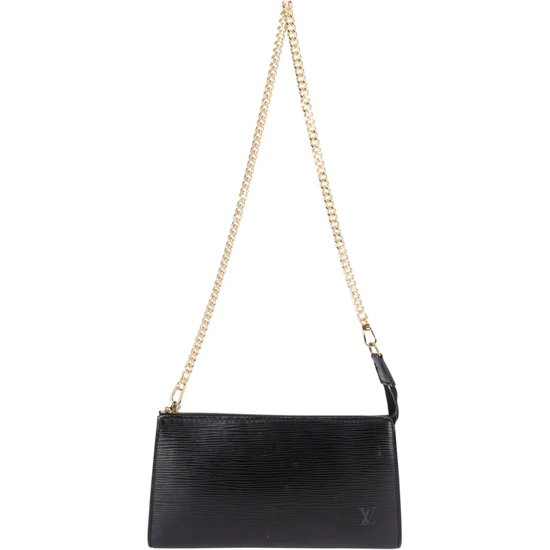 Louis Vuitton Tote Louis Vuitton Noir Epi Leather Pochette Accessoire schwarz