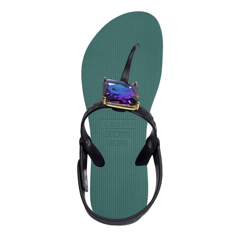 UZURII Flip Flops Zehentrenner Selena Butterfly Chrystal natur(Image 3)