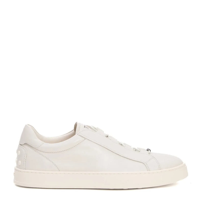Tod's Lage-top sneaker Elastic Leather Ivory Sneakers White