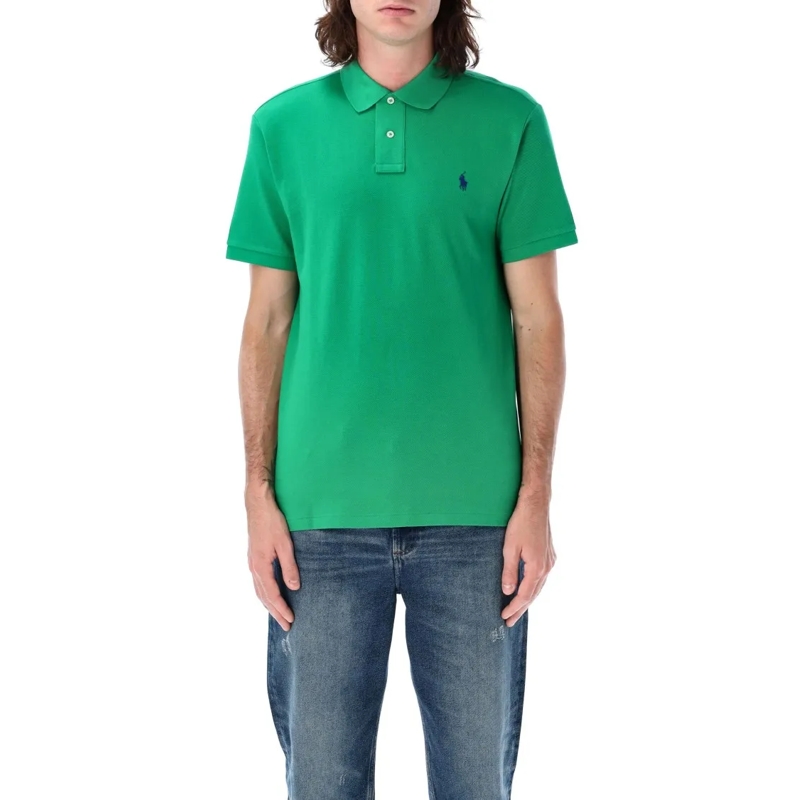 Polo Ralph Lauren Polohemd Custom Slim Fit Polo Shirt Green