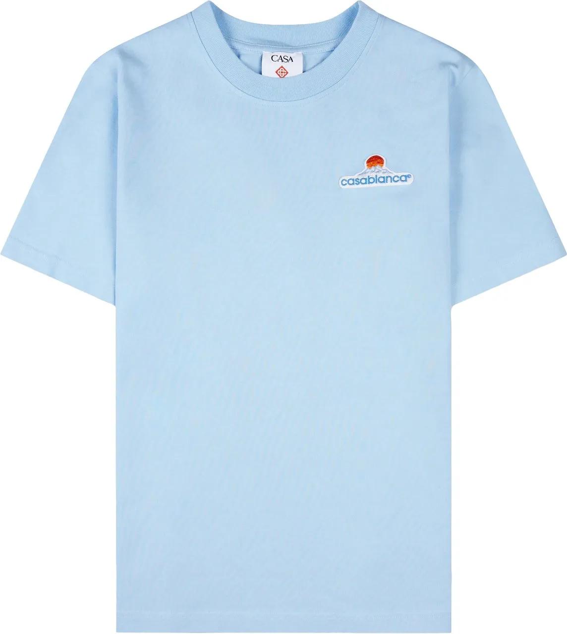 Thumbnail - Casablanca - t-shirt blauw - Größe S - blue