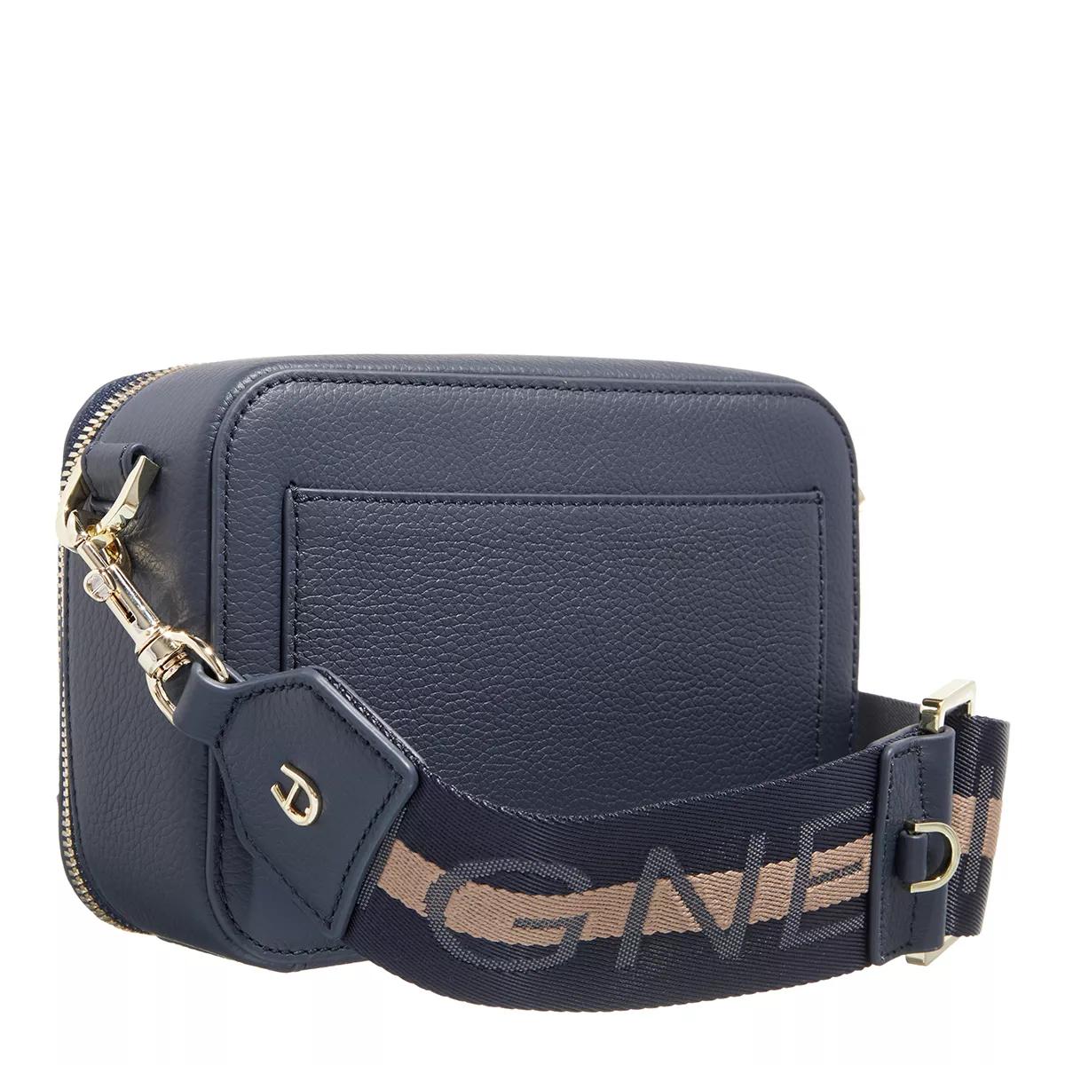 Aigner Stijlvolle Leren Schoudertas Blue Dames