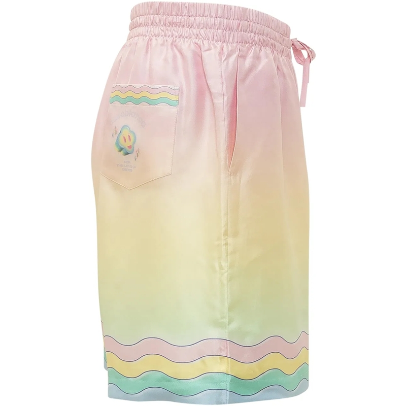 Casablanca  Shorts con Coulisse e Motivo Ondulato rose(Image 3)