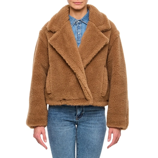 Max Mara  Gardone Cropped Teddy Brown