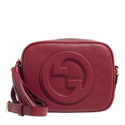 Gucci Small Gucci Blondie Quilted Crossbody Bag Leather Red Camera Bag