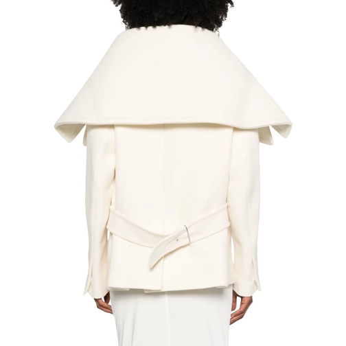 Jacquemus T-shirts Jacquemus Le Caban Caruso Draped-collar Jacket weiß (Image 3)
