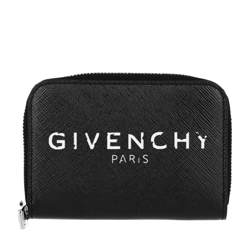 Givenchy Credit Card Holder Leather Black Plånbok med dragkedja