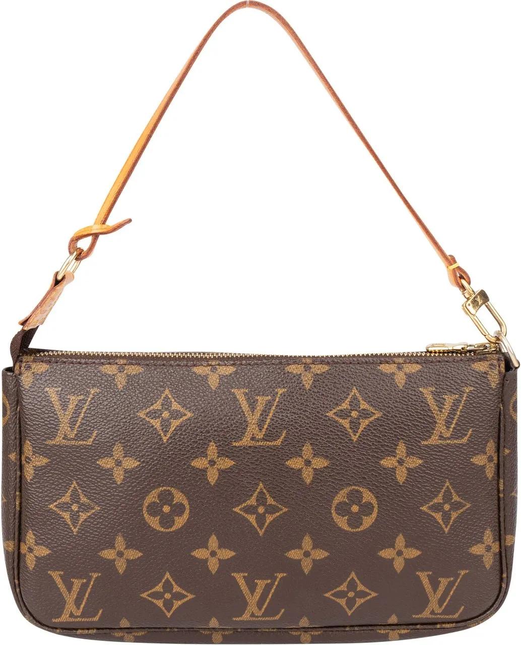 Louis Vuitton Crossbody Bags - Louis Vuitton Canvas Monogram Pochette Accessoire - Gr. unisize - in Braun - für Damen