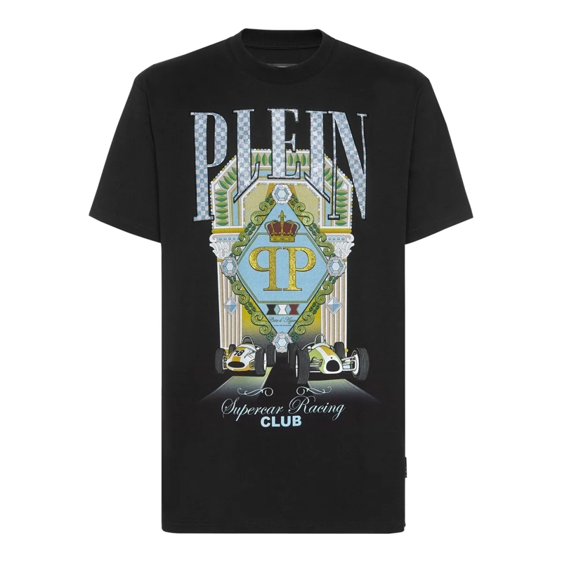 Philipp Plein T-Shirt T-Shirt Racing schwarz