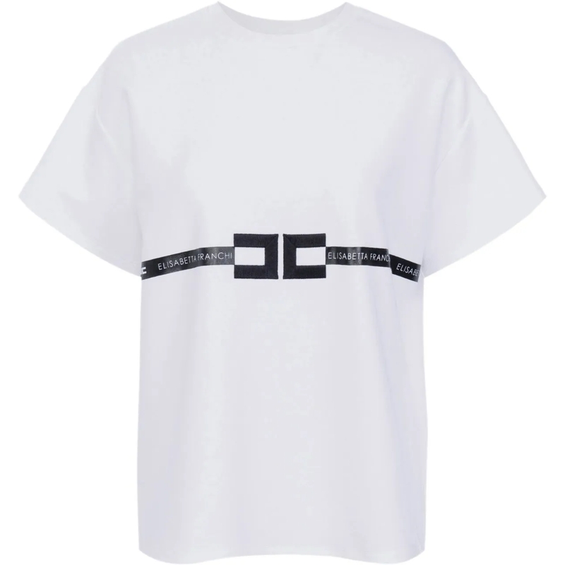 Elisabetta Franchi  T-Shirts And Polos Gesso mehrfarbig
