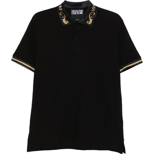 Versace Jeans Couture Polohemd Polo Chromo Collar Black schwarz