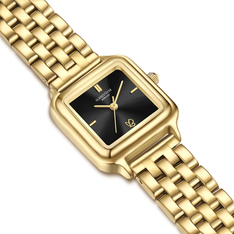 Glanzstücke München Automatikuhr Damen Armbanduhr Edelstahl gold(Image 6)