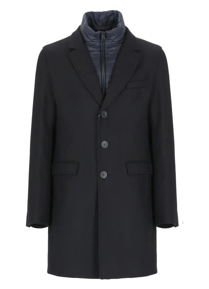 Herno - Wool Coat - Größe 52 - schwarz