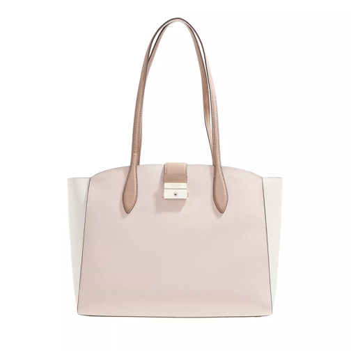 Kate Spade New York Voyage Colorblocked Small Grain Textured Leather Pale Dogwood Multi Draagtas