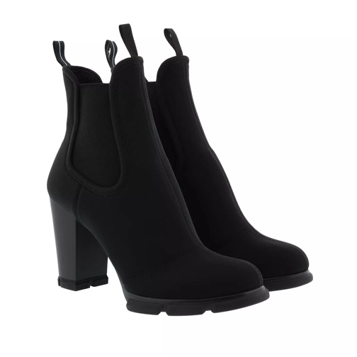 Prada Neoprene Ankle Boots Black/Black Enkellaars