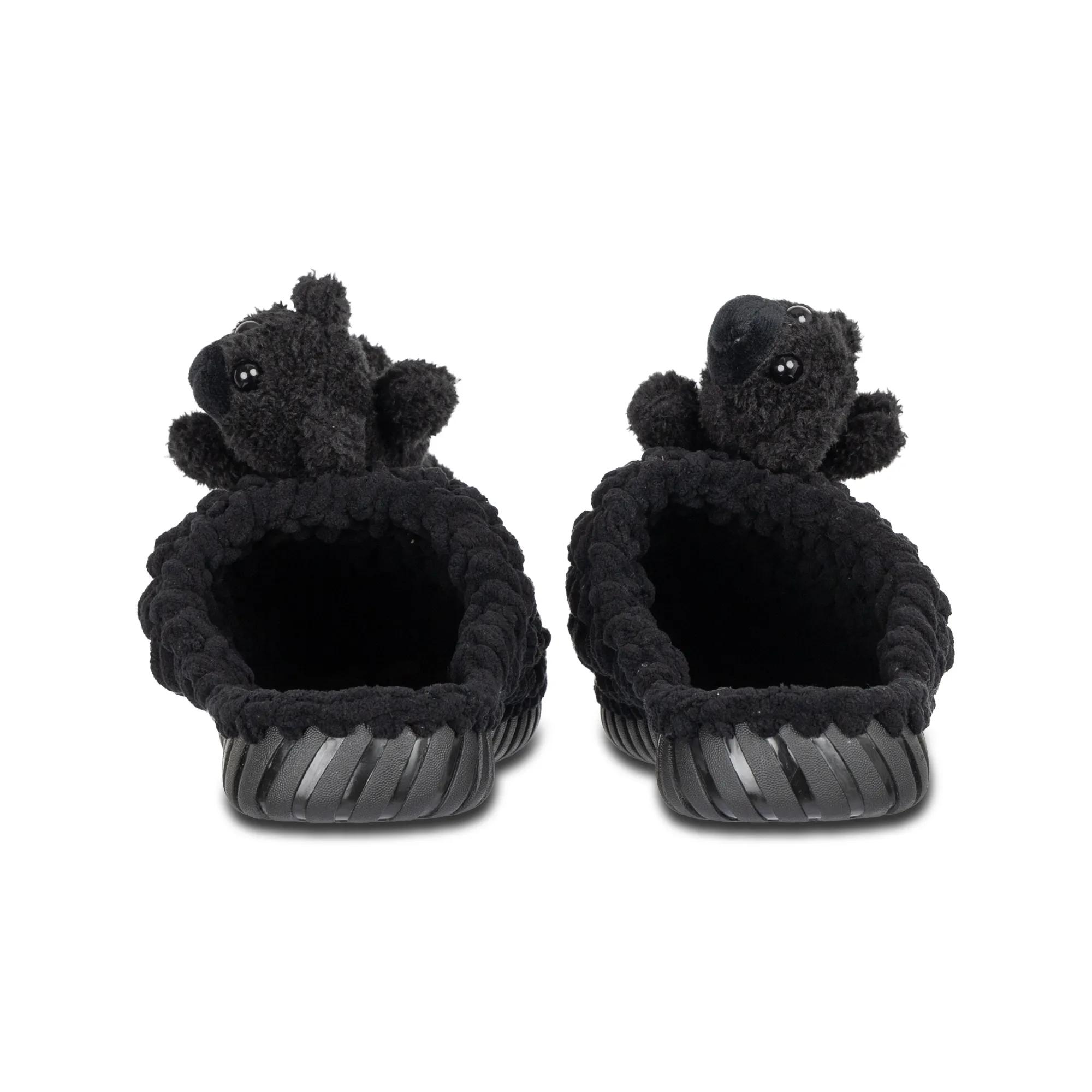 Thumbnail - UZURII Slipper & Pantoletten - Pantoffeln Pantoffel Fozzie Bear - Gr. 43_44 - in Schwarz - für Damen
