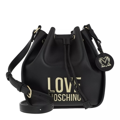 Love Moschino Borsa Bonded Pu  Nero Bucket Bag