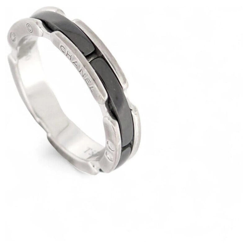 Chanel Ring CHANEL ULTRA PM RING AUS 18K WEISSGOLD UND SCHWARZ silber