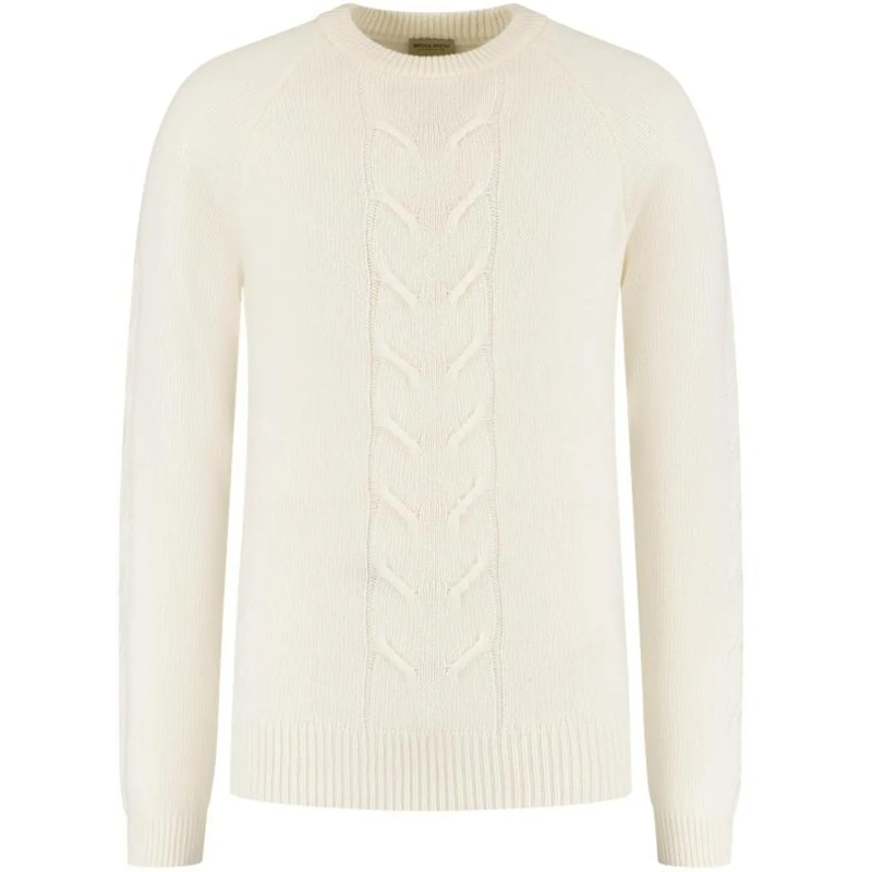 Woolrich  Cable Crewneck weiß