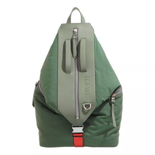 Loewe Convertible Backpack Khaki Green Zaino