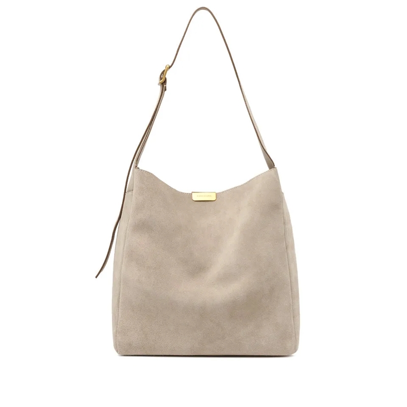 Gianni Chiarini Crossbody Bag Schultertasche Jo aus Veloursleder beige