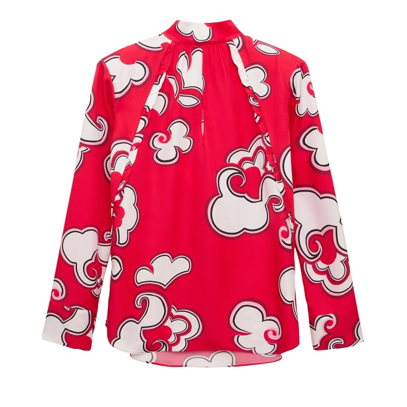 Dorothee Schumacher Top SOFT FLORALS blouse red white