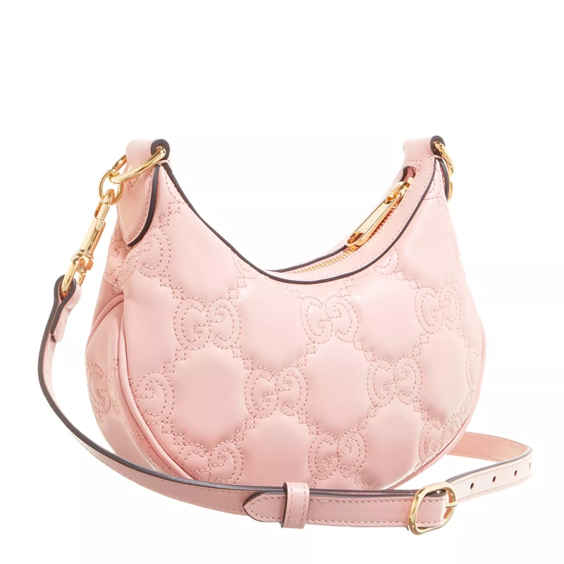 Gucci Pochette Mini GG Shoulder Bag Matelassé Leather Light Pink(Image 4)