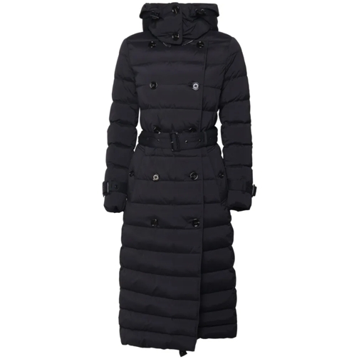 Burberry  Long Quilted Down Jacket Black