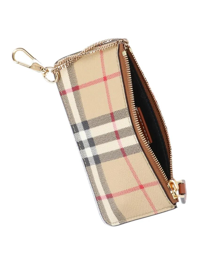 Thumbnail - Burberry Portemonnaie - "Check" Zip Coin Purse - Beige - Gr. unisize - in Beige - für Damen