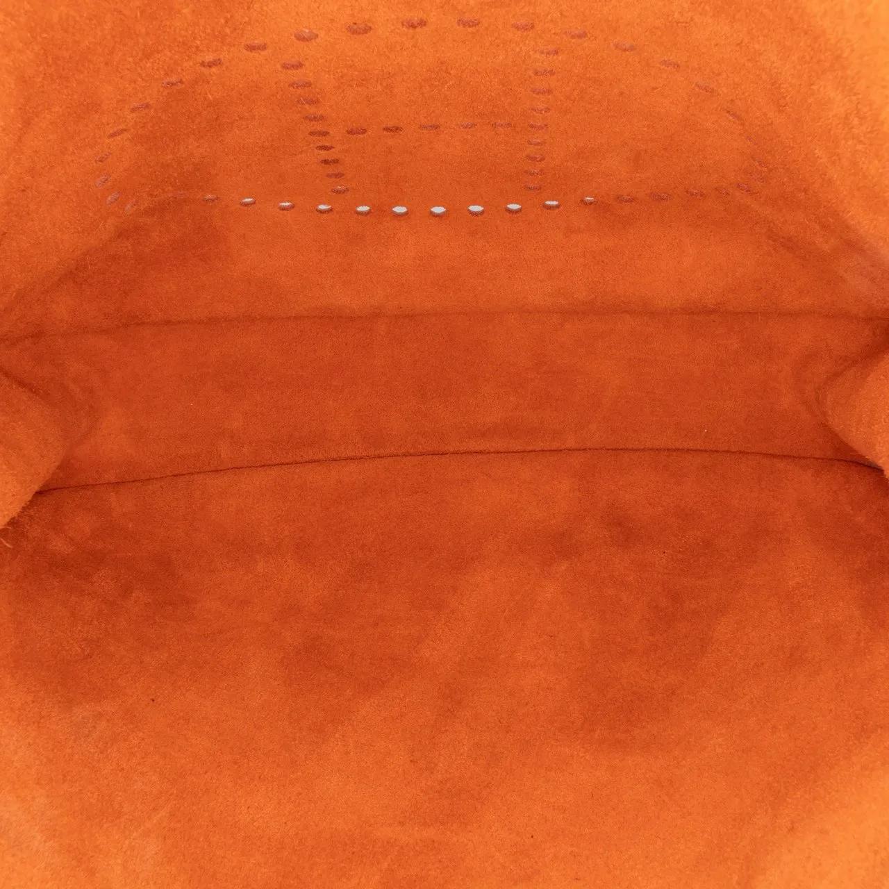 Hermès Hobo bags 2014 Clemence Evelyne III GM in oranje