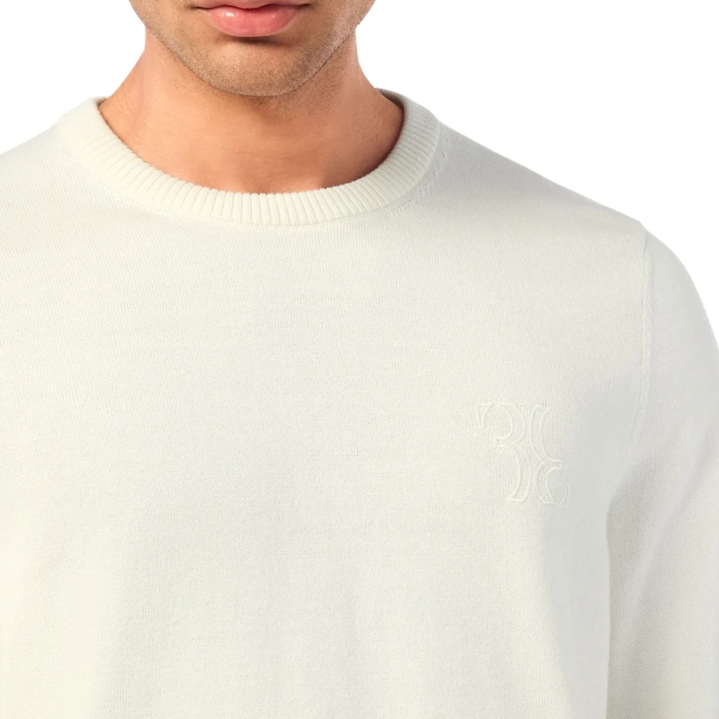 BILLIONAIRE  Pullover Rundhalsausschnitt Ls Love weiss(Image 4)