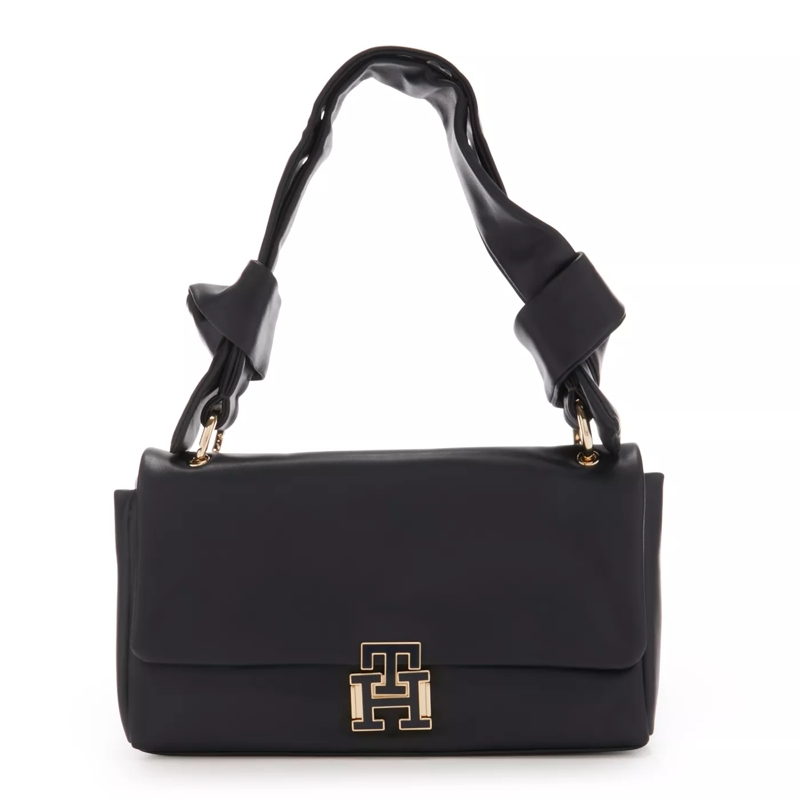 Tommy Hilfiger Cartable Pushlock Handtasche Schwarz
