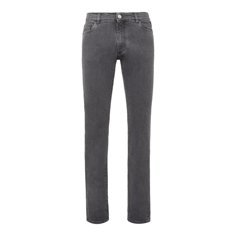 BILLIONAIRE Jeans mit geradem Bein Jeans Regular Fit Crest grau