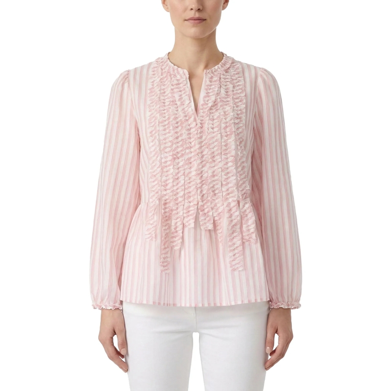 Hemisphere Bluse Gestreifte Bluse pink(Image 2)
