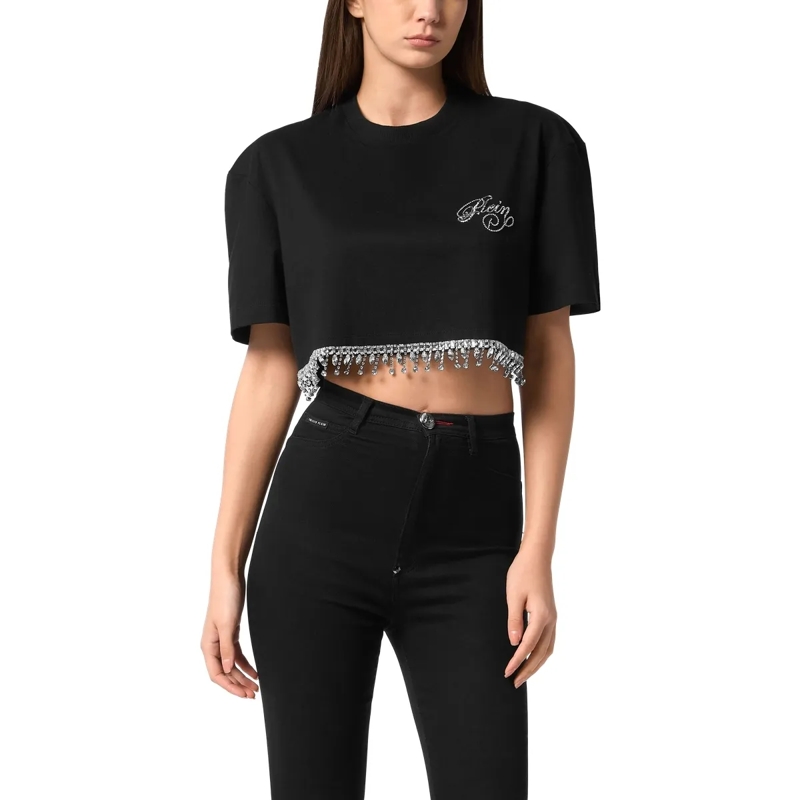 Philipp Plein T-Shirt T-Shirt Rundhalsausschnitt Ss Signature schwarz(Image 2)