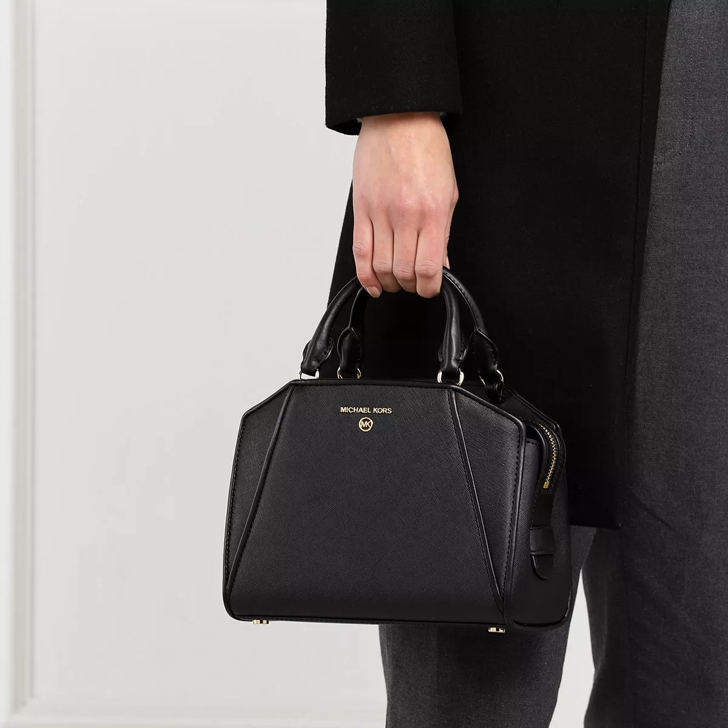 Michael Kors Small Satchel Black Bowling Bag
