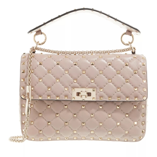 Valentino Garavani Rockstud Spike Crossbody Bag Medium Poudre Schooltas