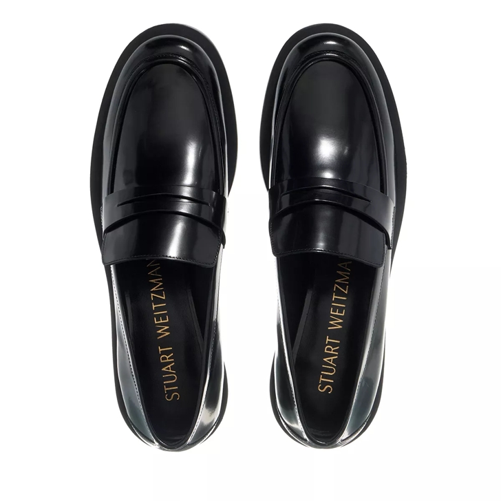 Stuart Weitzman Palmer Bold Loafer Black Ballerina Slipper