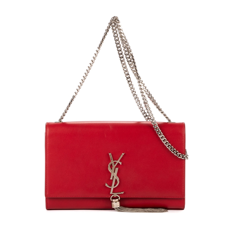 Saint Laurent Crossbody Bag Medium Tassel Kate Medium rot