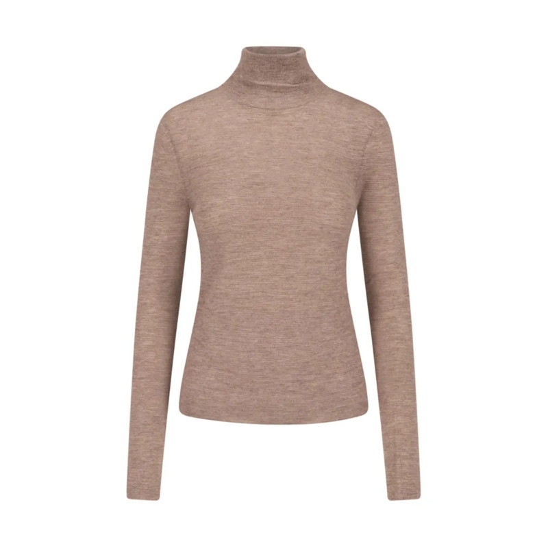 Lisa Yang Rollkragenpullover "The Lory" Sweater Brown Brown