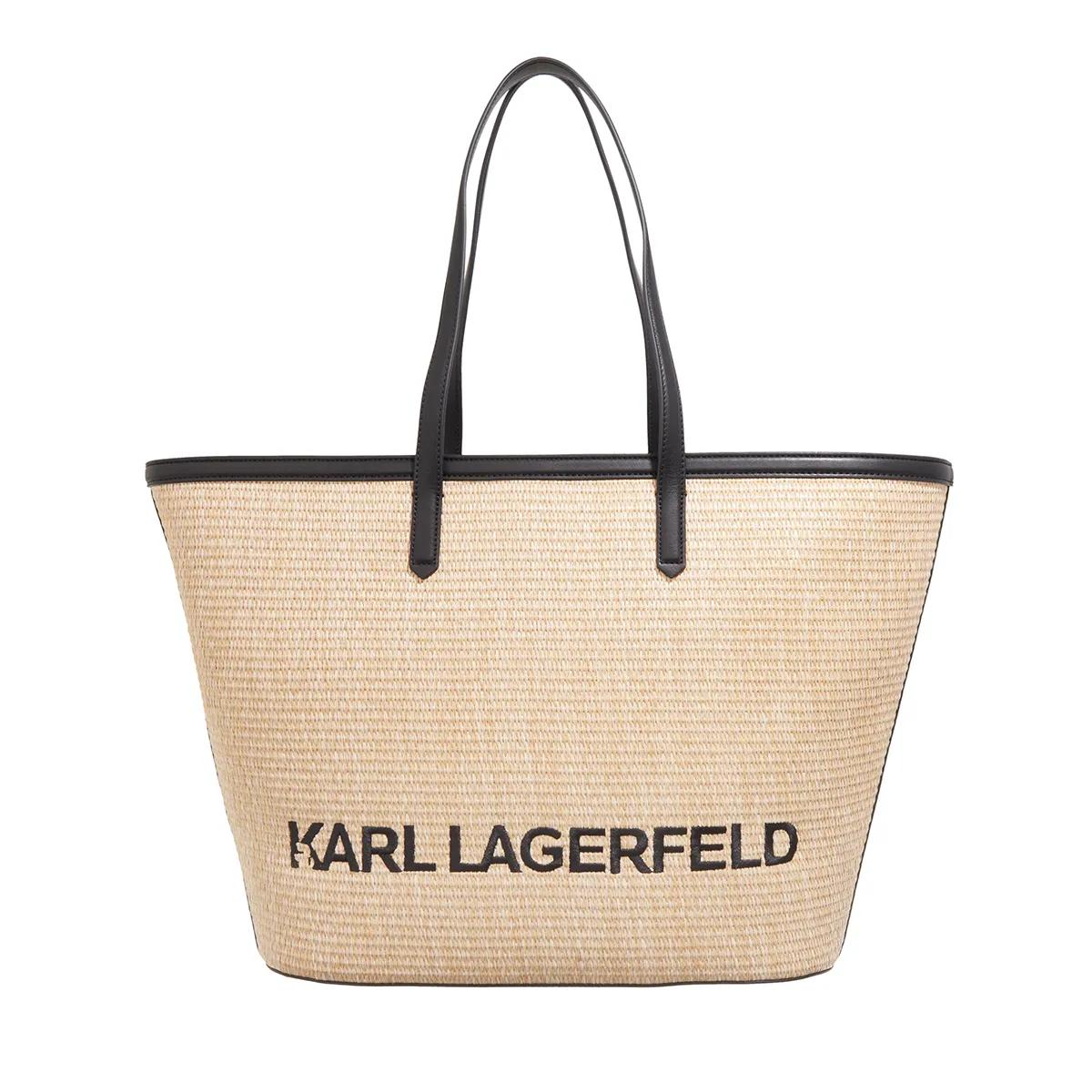 Karl Lagerfeld Tote - K/Essential Raffia Tote - Gr. unisize - in Beige - für Damen