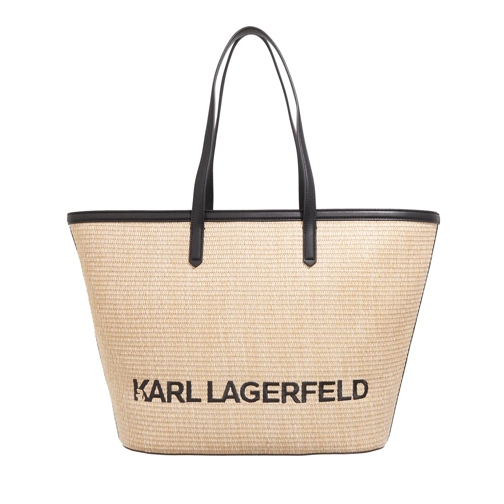 Karl Lagerfeld K/Essential Raffia Tote Natural Boodschappentas